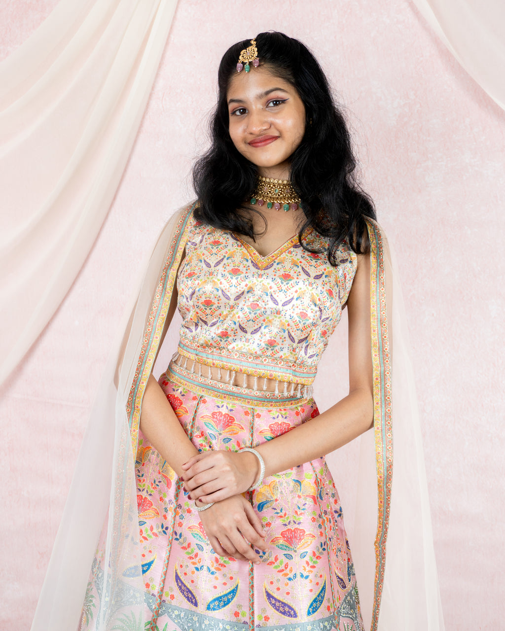 Pastel Paradise Garden Lehenga