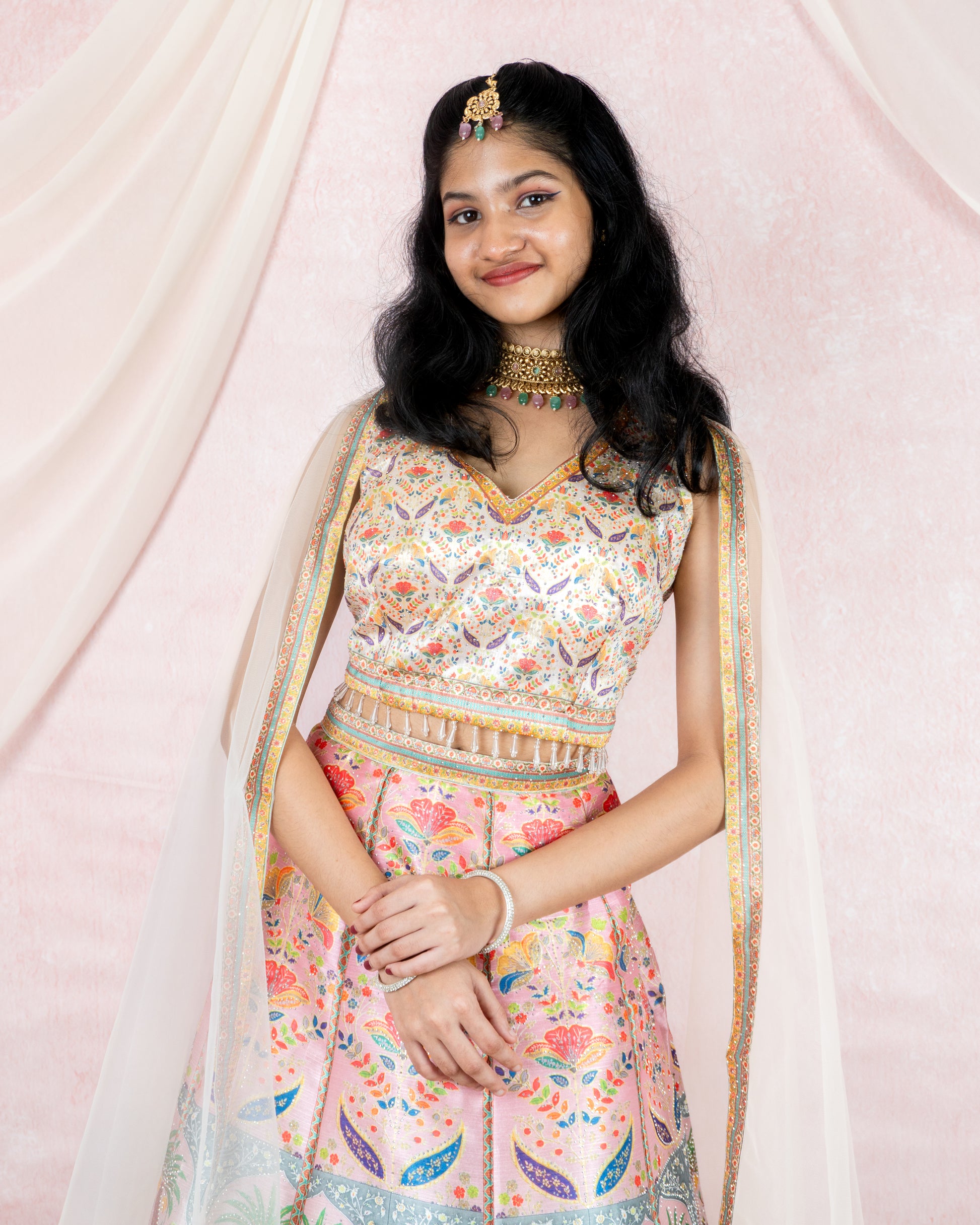 Pastel Paradise Garden Lehenga