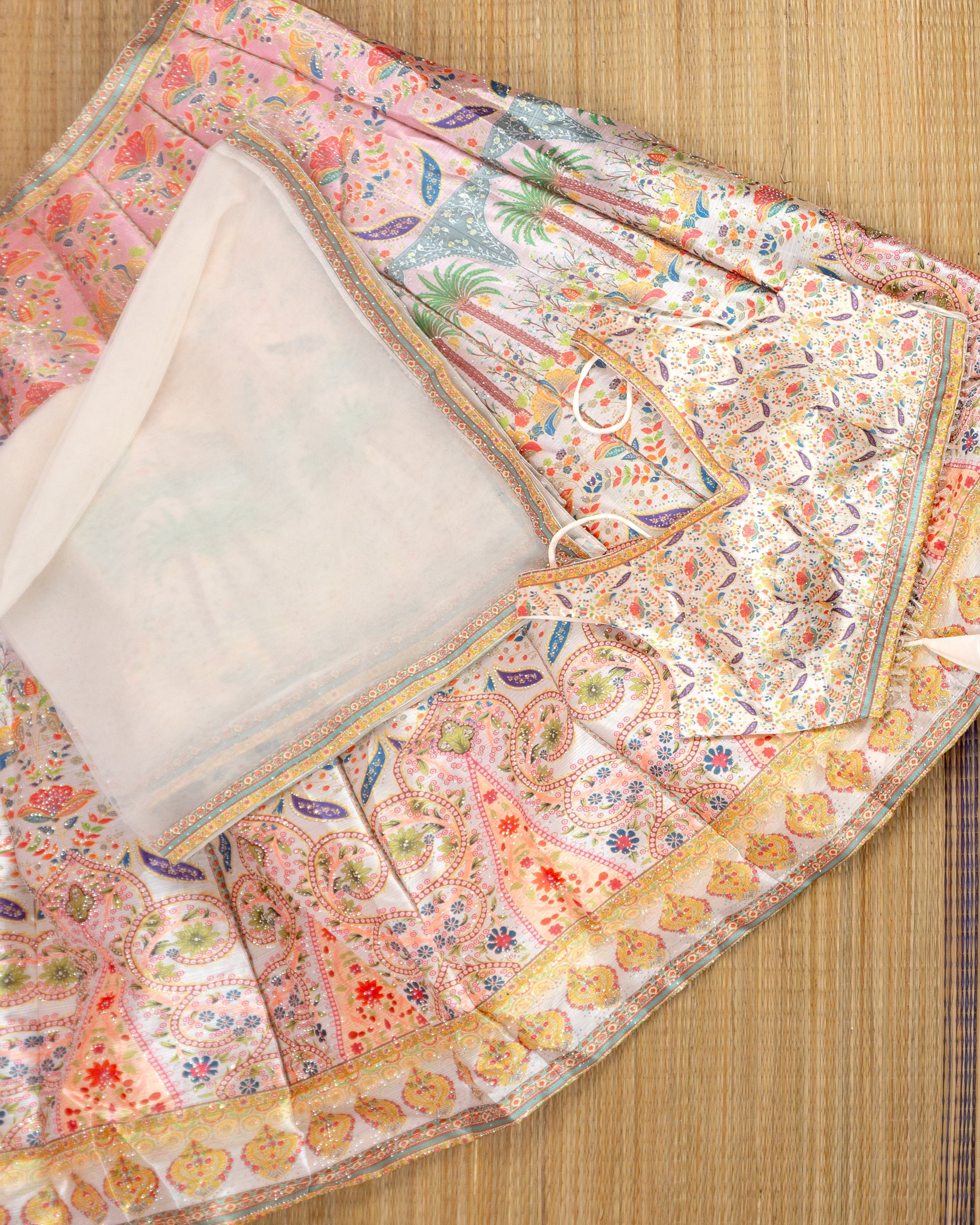 Pastel Paradise Garden Lehenga